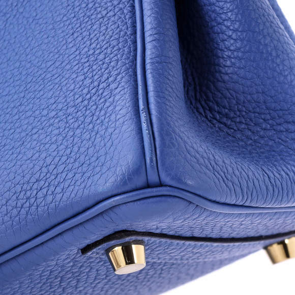 Hermes Birkin 25 Blue Togo with Gold Hardware - Picture 8 of 8